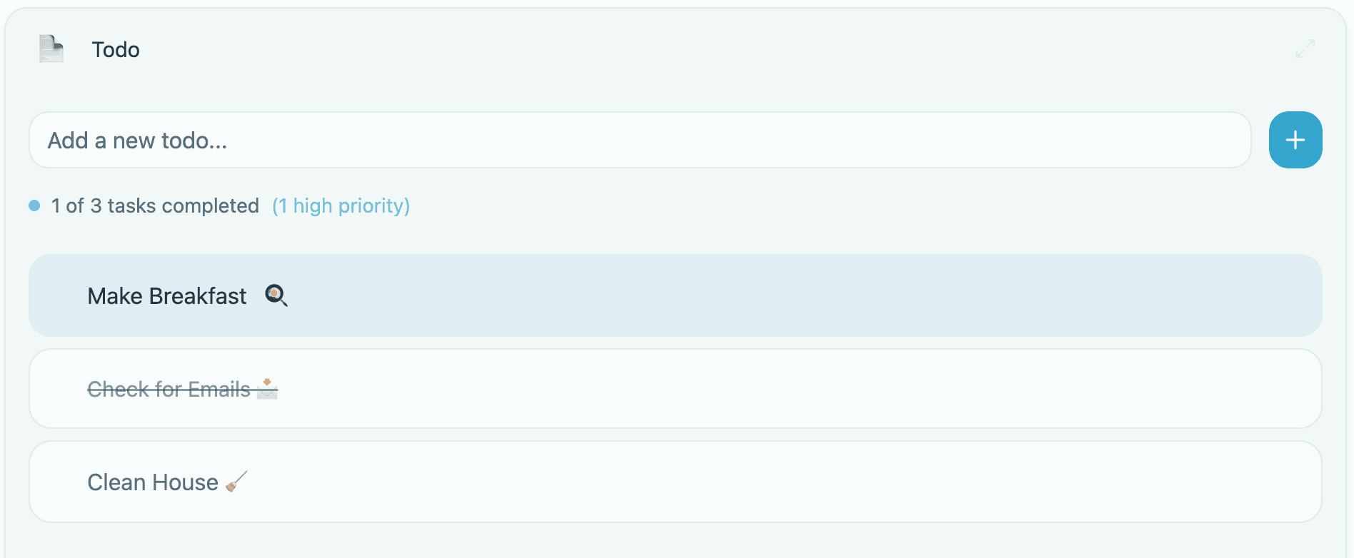 Priority-based todos feature preview
